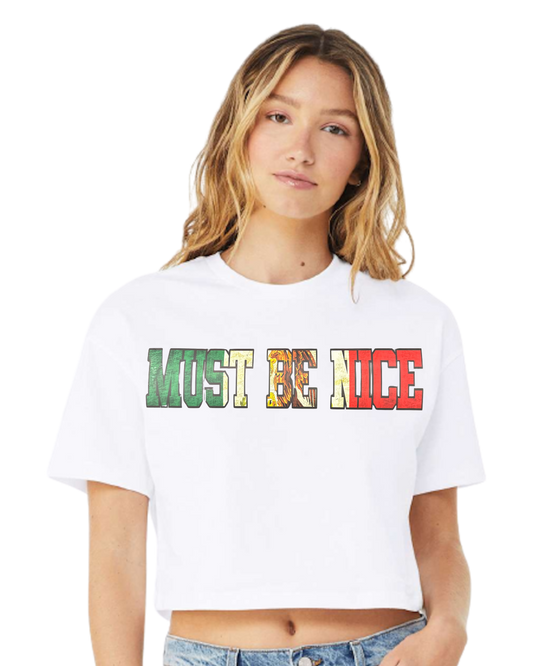 Must Be Nice “Mexico Flag” Crop Top